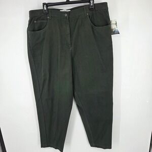 NWT Marsh Landing II Olive Green Cotton Workwear Pants Womens Size 20W New